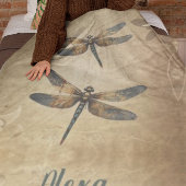  libel met aangepaste naam / monogram fleece deken