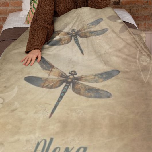  libel met aangepaste naam / monogram fleece deken