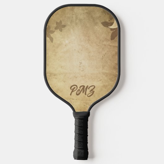  libel met aangepaste naam / monogram pickleball paddle (Achterkant)