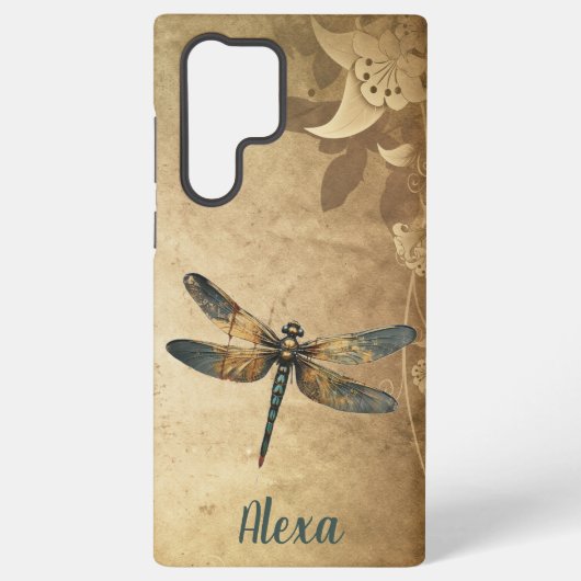 libel met aangepaste naam / monogram samsung galaxy hoesje (Achterkant)