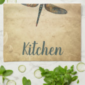  libel met aangepaste naam / monogram theedoek (Gevouwen)