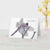 Libel (neem vlucht.) kaart (Gele Bloem)