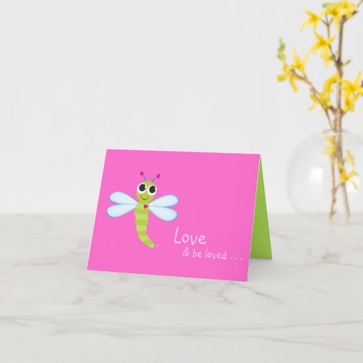 Libel Notecard Kaart (Gele Bloem)