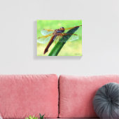 Libel op Aloe Plant Ingepakt Canvas Afdruk (Insitu (Woonkamer))
