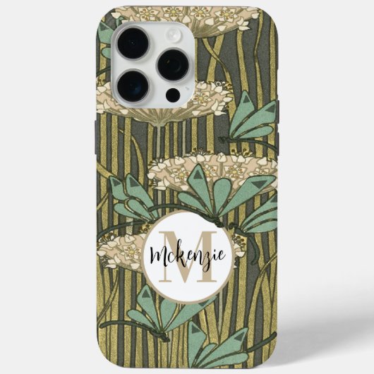  libel riet monogram art deco Case-Mate iPhone case (Achterkant)