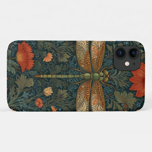 libel sinaasappel bloemengroen boho chic Case-Mate iPhone case (Achterkant (horizontaal))