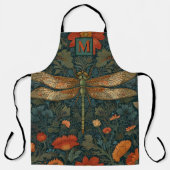  libel sinaasappel bloemengroen boho chic schort (Voorkant)