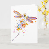 Libel spatten kaart (Gele Bloem)