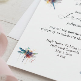 Libel uitnodigingskaart voor trouwfeest briefkaart