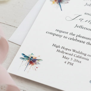 Libel uitnodigingskaart voor trouwfeest briefkaart