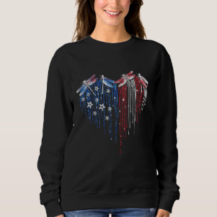 Libelle 4 juli Vlag van de VS Amerika Patriotisch  Trui