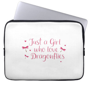 Libelle Alleen Een Meisje Dat Van Libellen Houdt T Laptop Sleeve