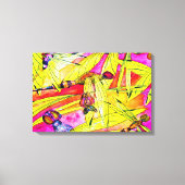 Libelle aquarel schildering canvas afdruk (Voorkant)