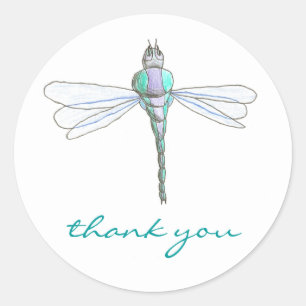 Libelle bedank sticker