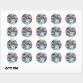 Libelle Bij De Vijver Ronde Sticker (Vel)