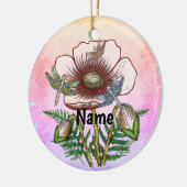 Libelle Bleke Klaproos  Keramisch Ornament (Links)