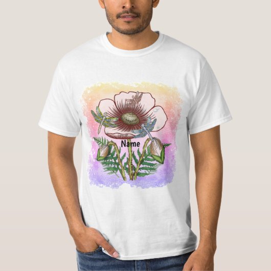 Libelle Bleke Papaver T-shirt (Voorkant)