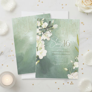 Libelle Bloem Sweet 16 Sagegroen ID1310 Kaart