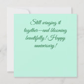 Libelle Bloemige Persoonlijke Jubileumkaart (Achterkant)