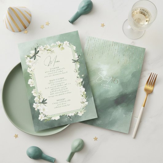 Libelle Bloemrijke Sweet 16 Sagegroene ID1310 Menu