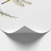 Libelle Boho Halve Maan Vredesteken Hippie Libel Cadeaupapier (Hoek)