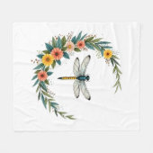Libelle Boho Halve Maan Vredesteken Hippie Libel Fleece Deken (Voorkant (Horizontaal))