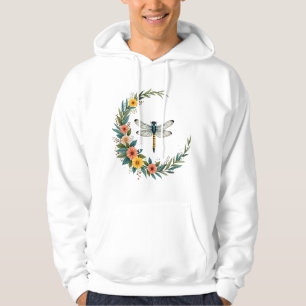 Libelle Boho Halve Maan Vredesteken Hippie Libel Hoodie