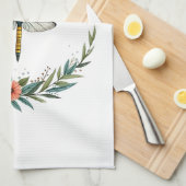 Libelle Boho Halve Maan Vredesteken Hippie Libel Theedoek (Quarter Fold)