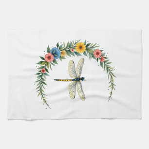 Libelle Boho Halve Maan Vredesteken Hippie Libel Theedoek