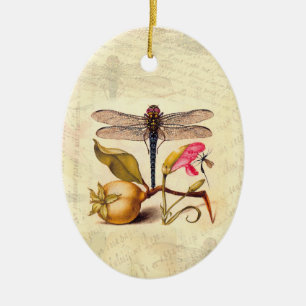 Libelle Botanische Natuur Natuurleven Hoefnagel Ku Keramisch Ornament