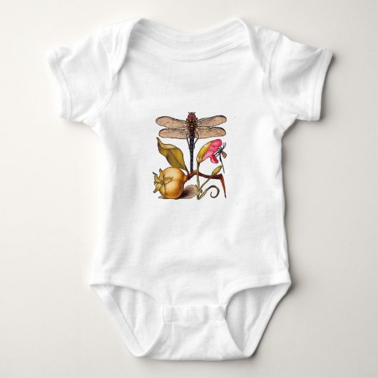 Libelle Botanische Natuur Natuurleven Hoefnagel Ku Romper (Voorkant)