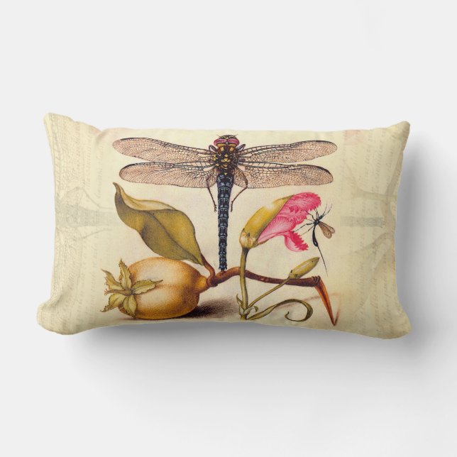 Libelle Botanische Natuur Natuurlijke Historie Hoe Kussen (Voorkant)