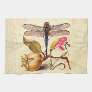Libelle Botanische Natuur Natuurlijke Historie Hoe Theedoek