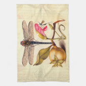 Libelle Botanische Natuur Natuurlijke Historie Hoe Theedoek (Verticaal)