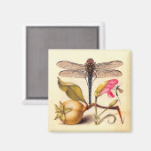 Libelle Botanische Natuur Wilde Dieren Magneet (Voorkant / Achterkant)