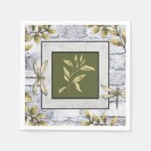 Libelle Botanische Papieren Servet (Voorkant)