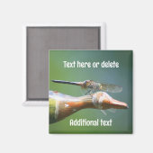 Libelle Co-piloot Natuur Gepersonaliseerd Magneet (Voorkant / Achterkant)