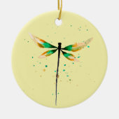 Libelle cute waterverf ontwerp keramisch ornament (Voorkant)