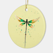 Libelle cute waterverf ontwerp keramisch ornament (Links)