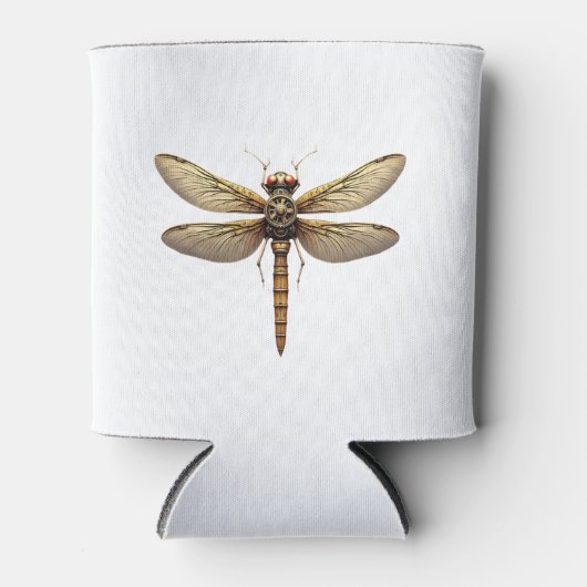 Libelle Dierenkunst Grafische Libel Blikjeskoeler (Voorkant)