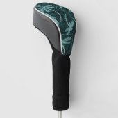 Libelle Disco Middenblauw Golfheadcover (Schuin)