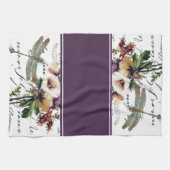 Libelle en bloemen handdoek (Horizontaal)