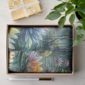 Libelle en Lotusvijver Aquarel Tissuepapier (Geschenk)