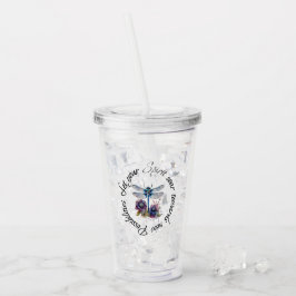 Libelle - geest van nieuwe mogelijkheden acryl drinkbeker