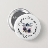Libelle - geest van nieuwe mogelijkheden ronde button 5,7 cm (Voorkant /achterkant)