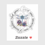 Libelle - geest van nieuwe mogelijkheden sticker (Vel)
