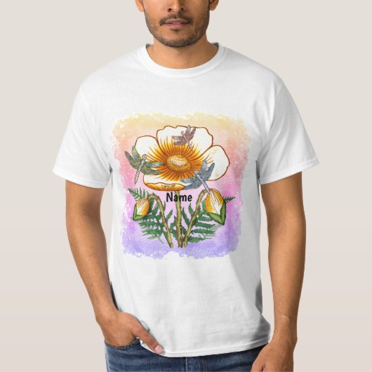 Libelle Gele Klaproos T-shirt (Voorkant)