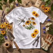 Libelle & Gele Wilde Bloemen Tri-Blend Shirt