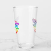 Libelle Glimlach Vaak Positief Denken Quote Glas (Links)