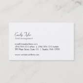 Libelle Goud Glans / Damast Patroon Visitekaartje (Achterkant)